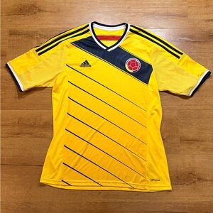 Adidas Colombia National Team Soccer Jersey - Mens Large ClimaCool